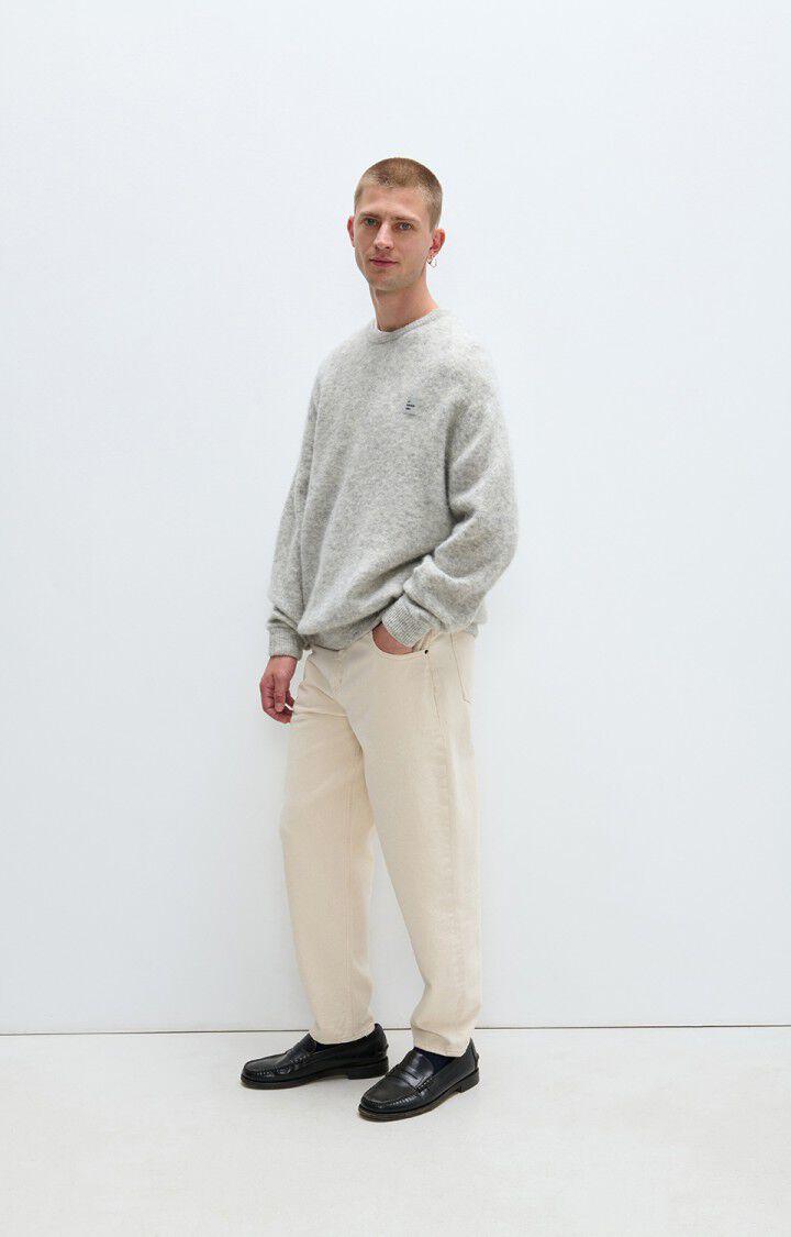 American Vintage Pullover Vito Herren hellgrau meliert